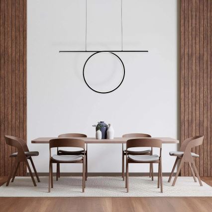 Lustre LED suspenso por cabo ODETTA LED/42W/230V 4000K preto