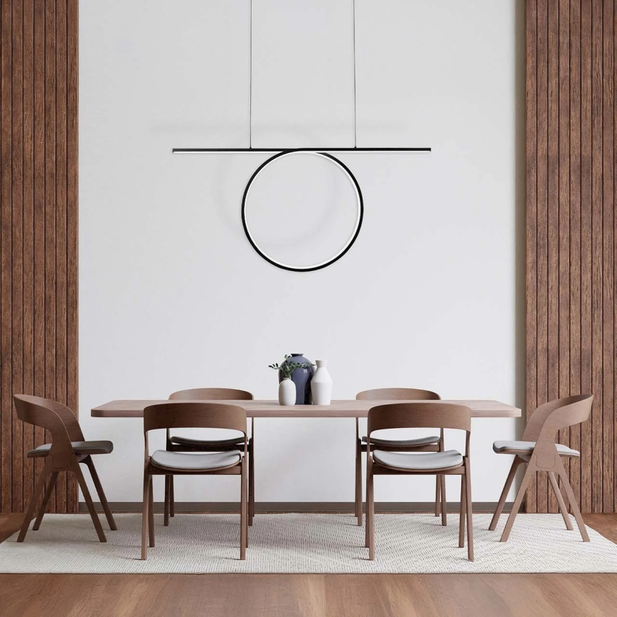 Lustre LED suspenso por cabo ODETTA LED/42W/230V 4000K preto