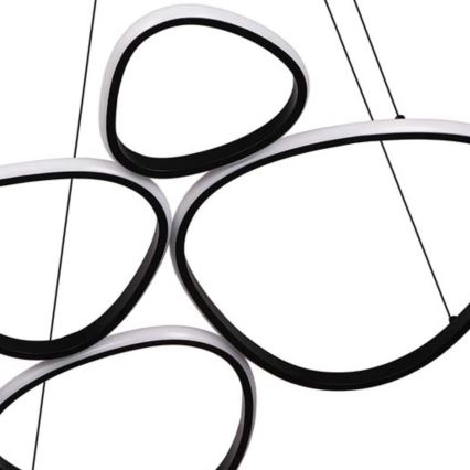 Lustre LED suspenso por cabo PETRA LED/58W/230V 4000K preto