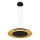 Lustre LED suspenso por cabo PIATTINO LED/30W/230V 2700/3200/4000K diâmetro 40 cm preto/dourado