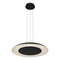 Lustre LED suspenso por cabo PIATTINO LED/30W/230V 2700/3200/4000K Ø 40 cm preto