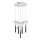 Lustre LED suspenso por cabo PIGEON 5xLED/6W/230V 6500K cromo brilhante