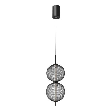 Lustre LED suspenso por cabo PUMA LED/10W/230V Ø 14 cm preto