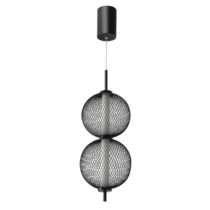 Lustre LED suspenso por cabo PUMA LED/10W/230V Ø 14 cm preto