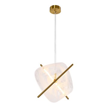 Lustre LED suspenso por cabo RELAX LED/15W/230V dourado/branco