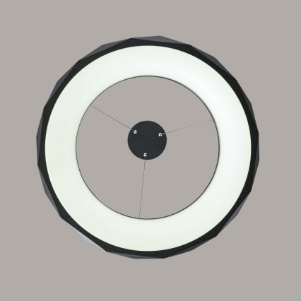 Lustre LED suspenso por cabo REUS LED/36W/230V 4000K diâmetro 61 cm preto