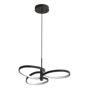 Lustre LED suspenso por cabo RIBBON LED/25W/230V 4000K preto