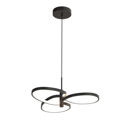 Lustre LED suspenso por cabo RIBBON LED/25W/230V 4000K preto