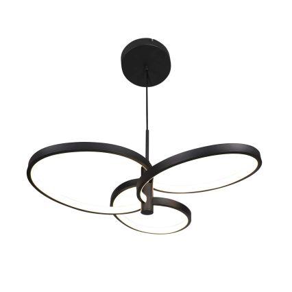 Lustre LED suspenso por cabo RIBBON LED/25W/230V 4000K preto