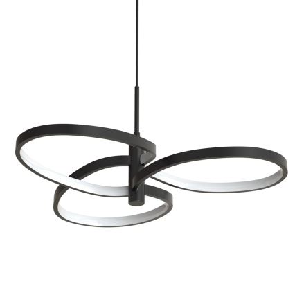 Lustre LED suspenso por cabo RIBBON LED/25W/230V 4000K preto