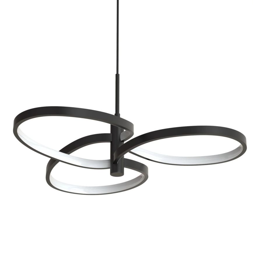 Lustre LED suspenso por cabo RIBBON LED/25W/230V 4000K preto