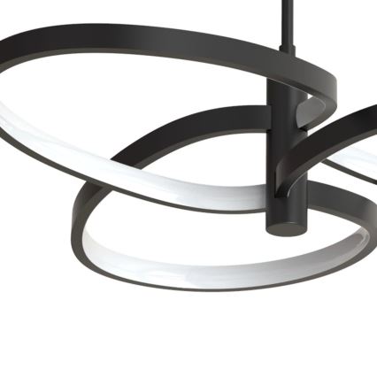 Lustre LED suspenso por cabo RIBBON LED/25W/230V 4000K preto