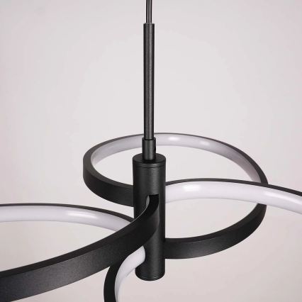 Lustre LED suspenso por cabo RIBBON LED/25W/230V 4000K preto