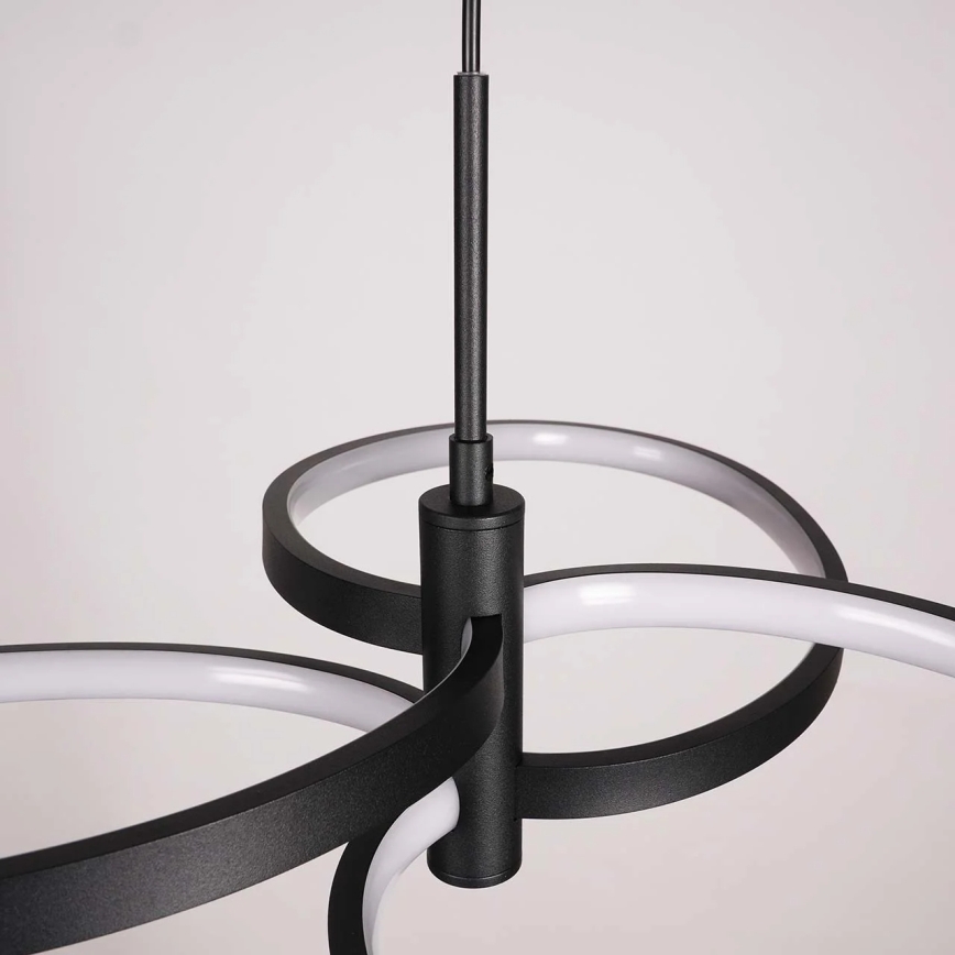 Lustre LED suspenso por cabo RIBBON LED/25W/230V 4000K preto