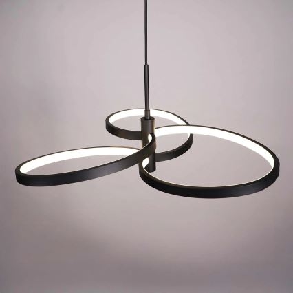 Lustre LED suspenso por cabo RIBBON LED/25W/230V 4000K preto