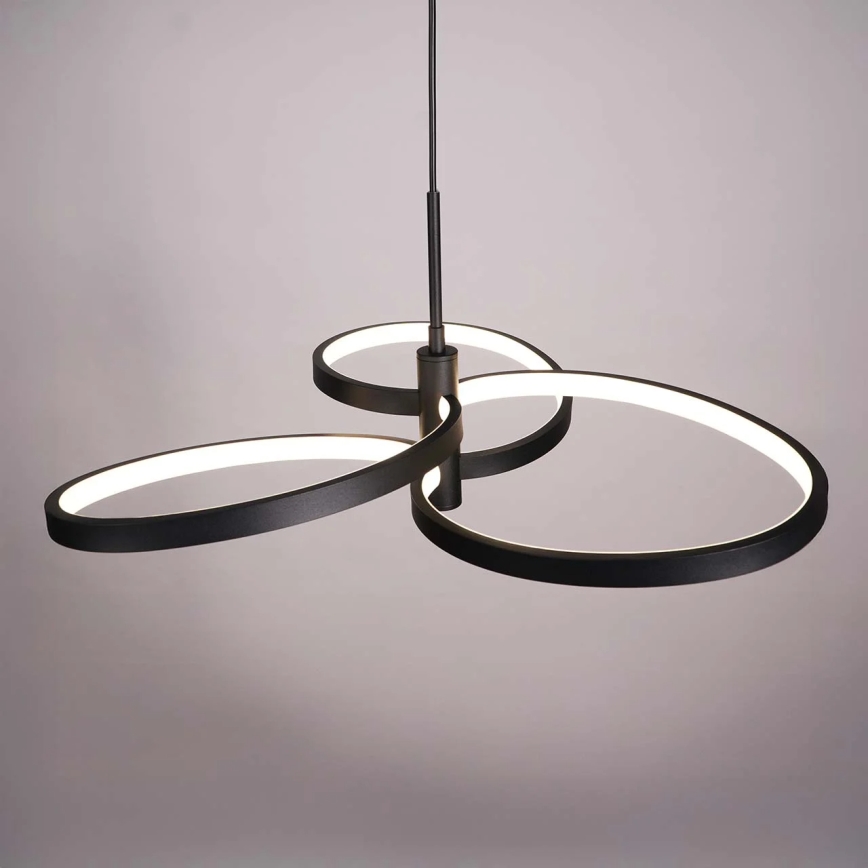 Lustre LED suspenso por cabo RIBBON LED/25W/230V 4000K preto