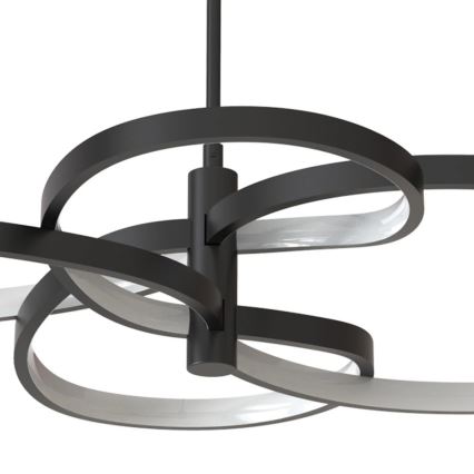 Lustre LED suspenso por cabo RIBBON LED/37W/230V 4000K preto