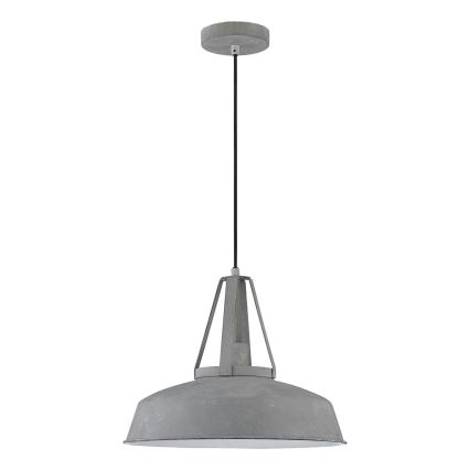 Lustre LED suspenso por cabo RYAN 1xE27/60W/230V cinzento