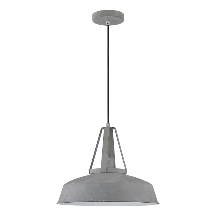 Lustre LED suspenso por cabo RYAN 1xE27/60W/230V cinzento