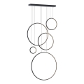 Lustre LED suspenso por cabo SATURNO LED/100W/230V preto