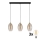 Lustre LED suspenso por cabo SEBO 3xE27/15W/230V preto/bege fumê