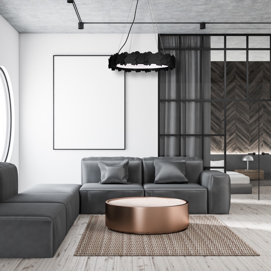 Lustre LED suspenso por cabo SOHO LED/24W/230V preto