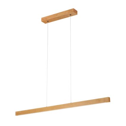 Lustre LED suspenso por cabo VERDE LED/18W/230V 3000K 106 cm carvalho
