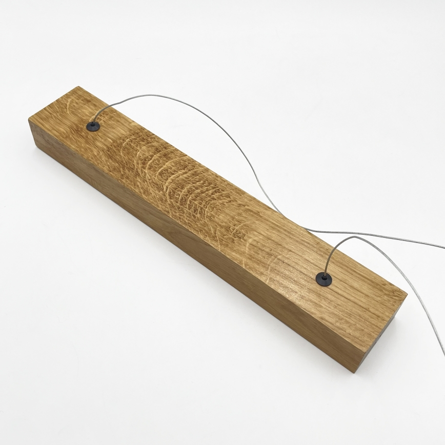 Lustre LED suspenso por cabo VERDE LED/18W/230V 3000K 106 cm carvalho