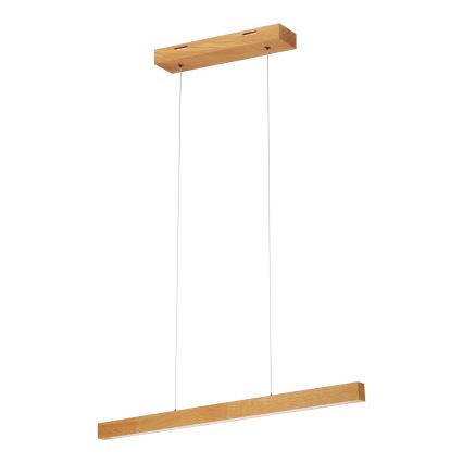 Lustre LED suspenso por cabo VERDE LED/18W/230V 3000K 76 cm carvalho