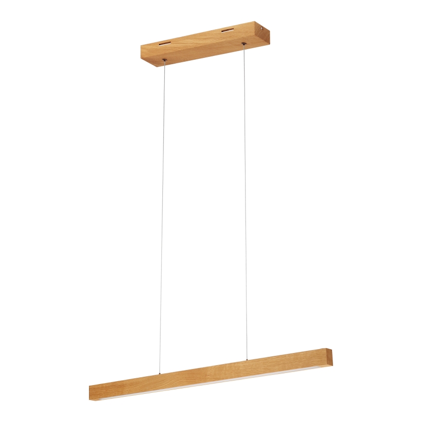 Lustre LED suspenso por cabo VERDE LED/18W/230V 3000K 76 cm carvalho