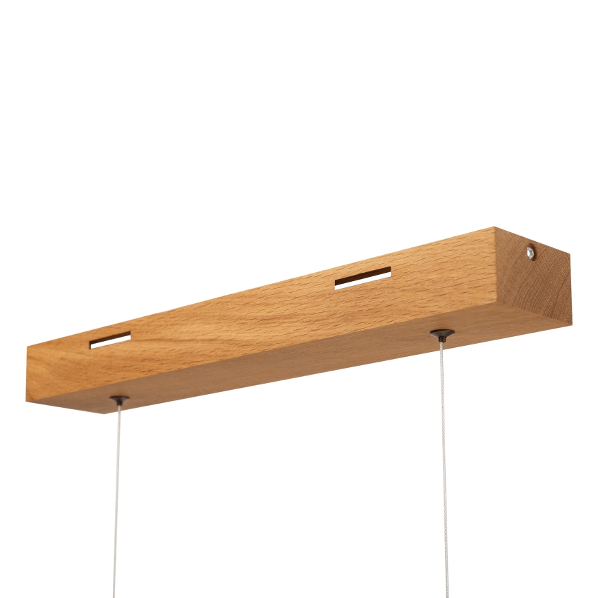 Lustre LED suspenso por cabo VERDE LED/18W/230V 3000K 76 cm carvalho