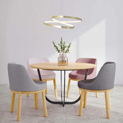 Lustre LED suspenso por cabo ZEFIRA LED/40W/230V 4000K Ø 50 cm dourado