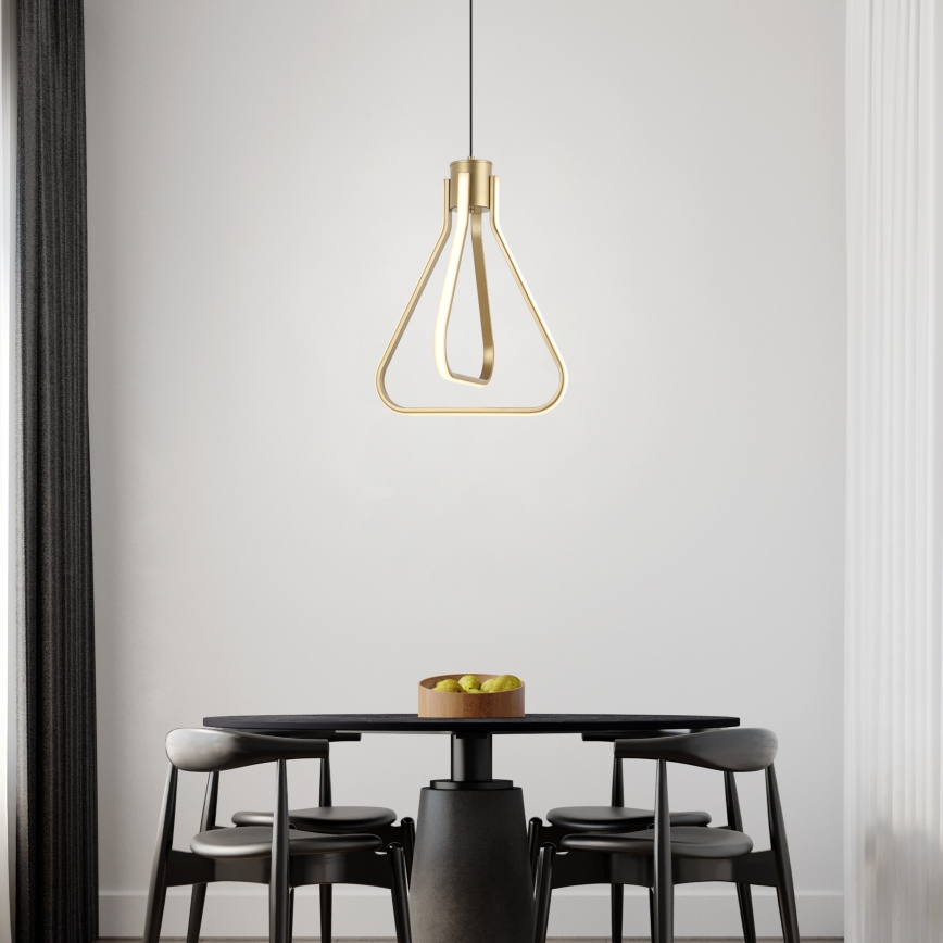 Lustre LED suspenso por cabo ZING LED/19W/230V dourado
