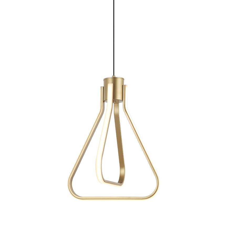 Lustre LED suspenso por cabo ZING LED/19W/230V dourado