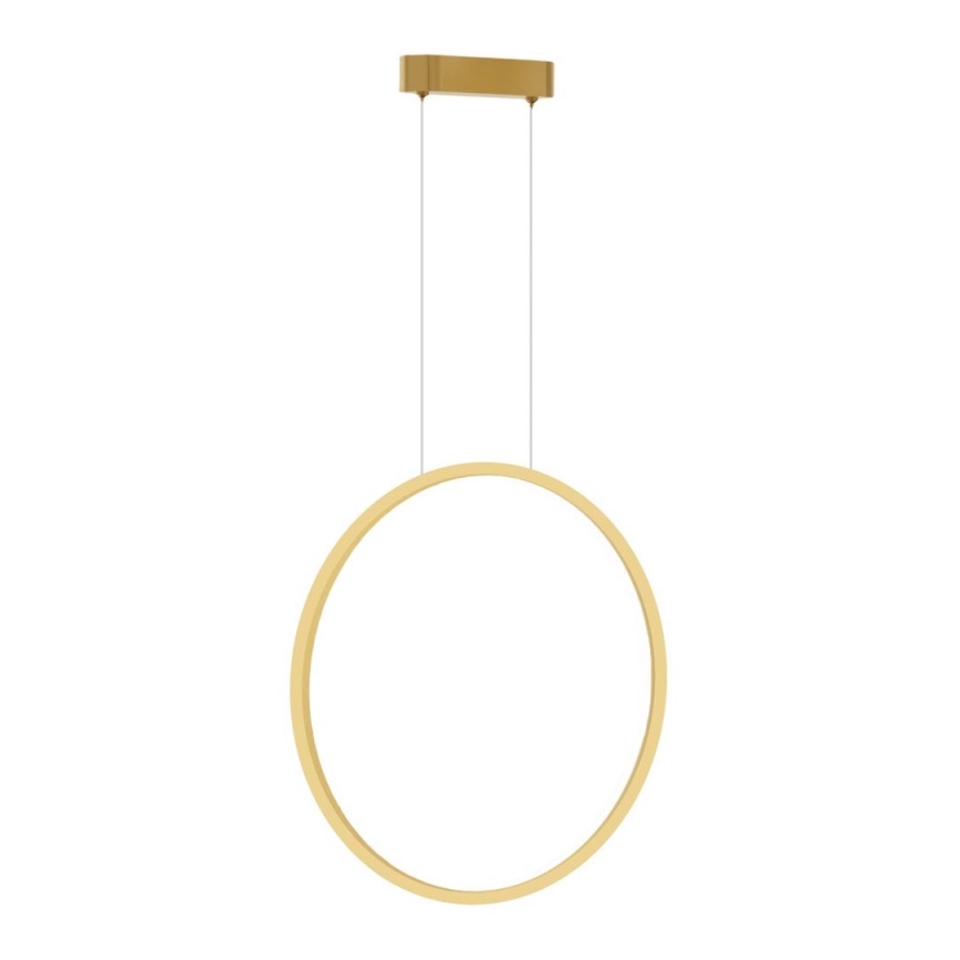 Lustre LED suspenso SATURNO LED/28W/230V diâmetro 50 cm IP44 dourado