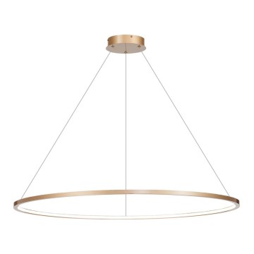 Lustre LED suspenso SATURNO LED/65W/230V diâmetro 120 cm IP44 dourado