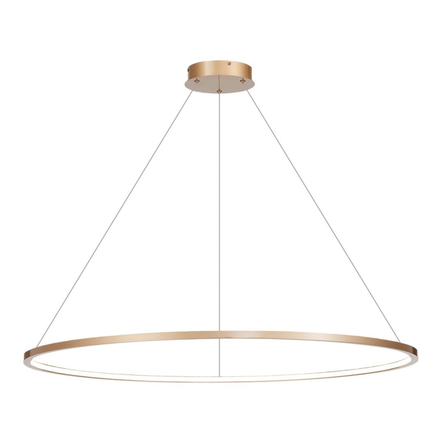 Lustre LED suspenso SATURNO LED/65W/230V diâmetro 120 cm IP44 dourado