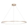 Lustre LED suspenso SATURNO LED/65W/230V diâmetro 120 cm IP44 dourado
