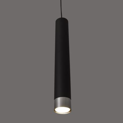 Lustre LED suspenso em cabo TUBA 3xGU10/4,8W/230V preto/cromado brilhante