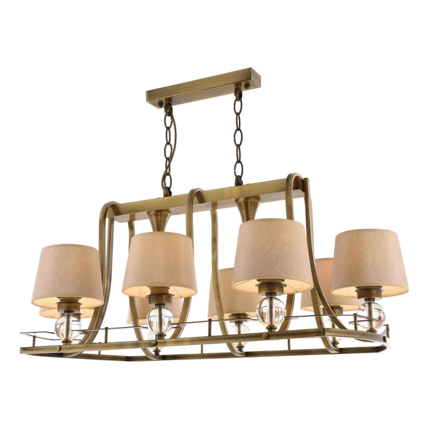 Lustre NARA suspenso com corrente 6xE27/40W/230V latão