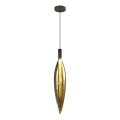 Lustre NORDIC suspenso com cabo – 1xG9/5W/230V, preto/dourado