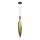 Lustre NORDIC suspenso com cabo – 1xG9/5W/230V, preto/dourado