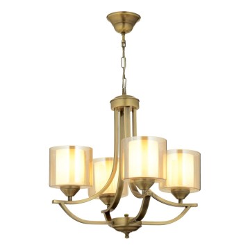 Lustre NOVARA com corrente 4xE27/40W/230V, bronze