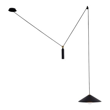 Lustre pendente ALTO em cabo 1xE27/60W/230V, preto