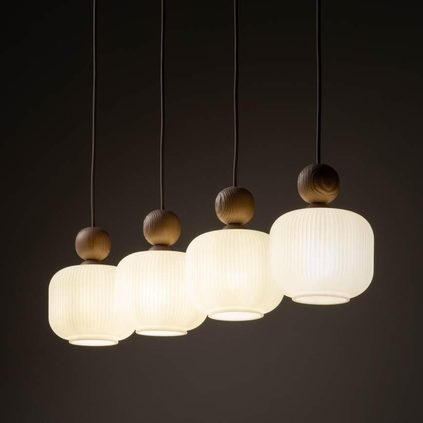 Lustre pendente BALLO com cabo 4xE14/10W/230V bege