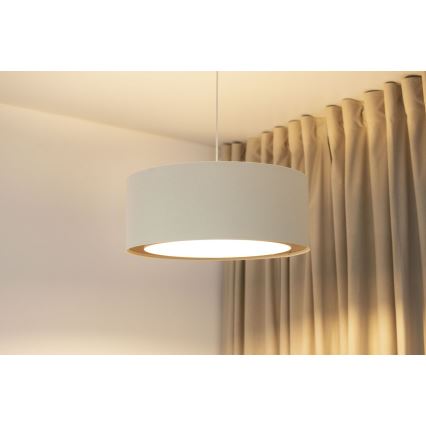 Lustre pendente BOHO TRINITI com cabo, 1xE27/60W/230V, Ø 50 cm, creme