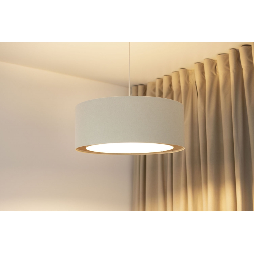 Lustre pendente BOHO TRINITI com cabo, 1xE27/60W/230V, Ø 50 cm, creme