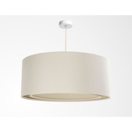 Lustre pendente BOHO TRINITI com cabo, 1xE27/60W/230V, Ø 50 cm, creme