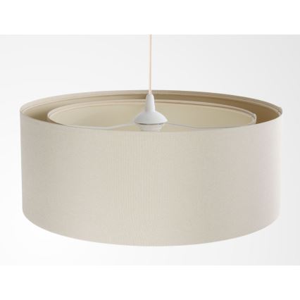Lustre pendente BOHO TRINITI com cabo, 1xE27/60W/230V, Ø 50 cm, creme