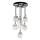 Lustre pendente com cabo 7xE27/40W/230V, cromo brilhante
